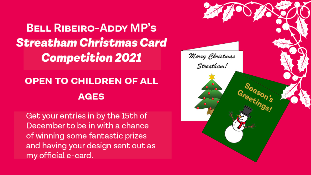 Streatham Christmas Card Competition Details