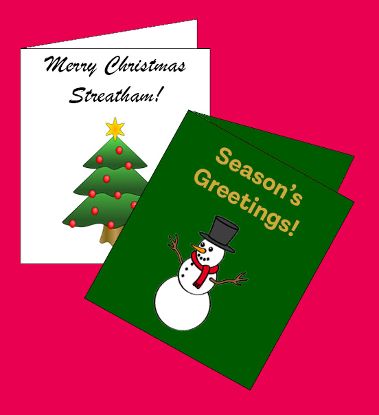 Streatham Christmas Card Competition