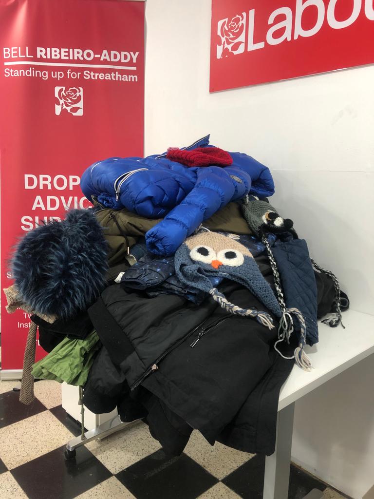 Warm coats for refugees